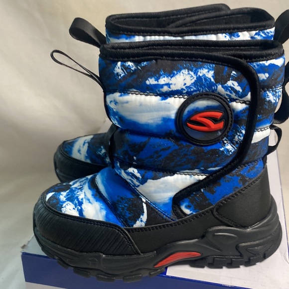 Hobi bear snow ski winter outdoor insulated faux fur 13 youth boys boots new - Picture 3 of 9